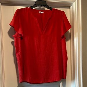 Maurices Vibrant Red Blouse